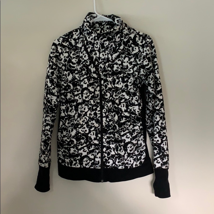 Lululemon Floral Pattern Zip Up Jacket Sz 6